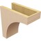 Ekena Millwork 6"W x 12"D x 12"H Classic Huntington Rough Cedar Woodgrain TimberThane Corbel, Primed Tan CORUR06X12X12HUNRCPR - alternate 2